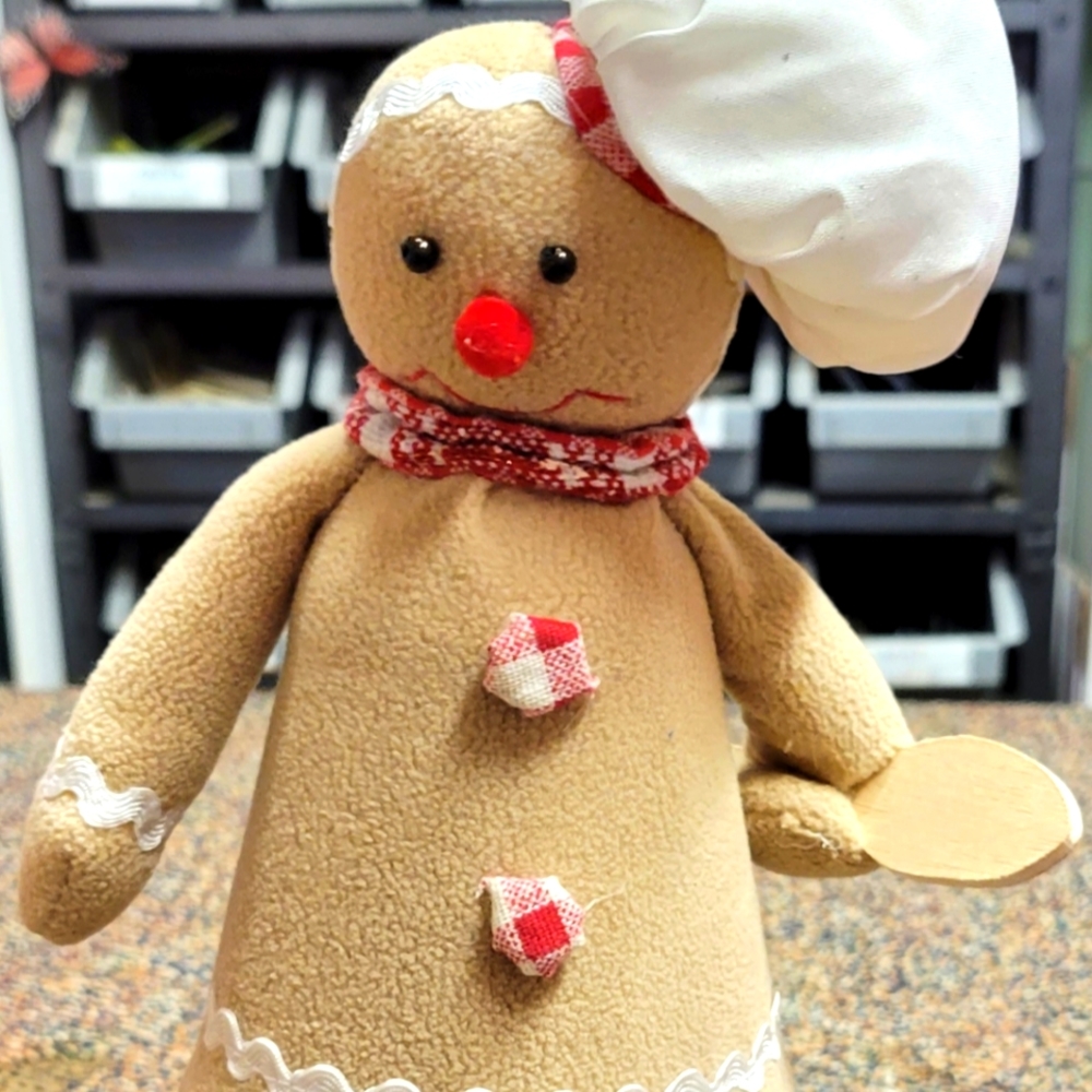 Pink Zebra Gingerbread Man